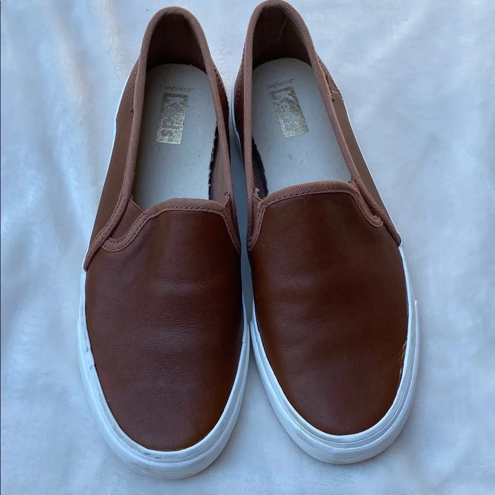 Keds Brown Flats Comfortable Slip-On Loafers - Picture 5 of 5